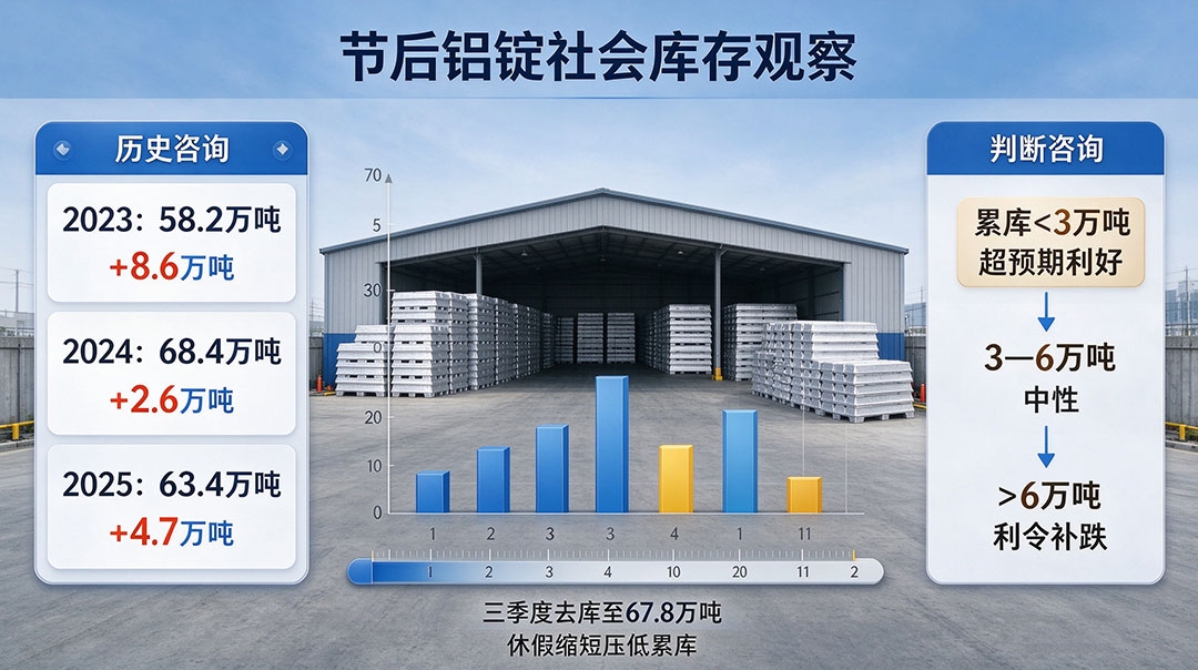 复市迎首个基本面验证窗口 SMM库存与开工率定调节后铝市首周走向